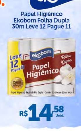 Papel Higiênico Ekobom Folha Dupla