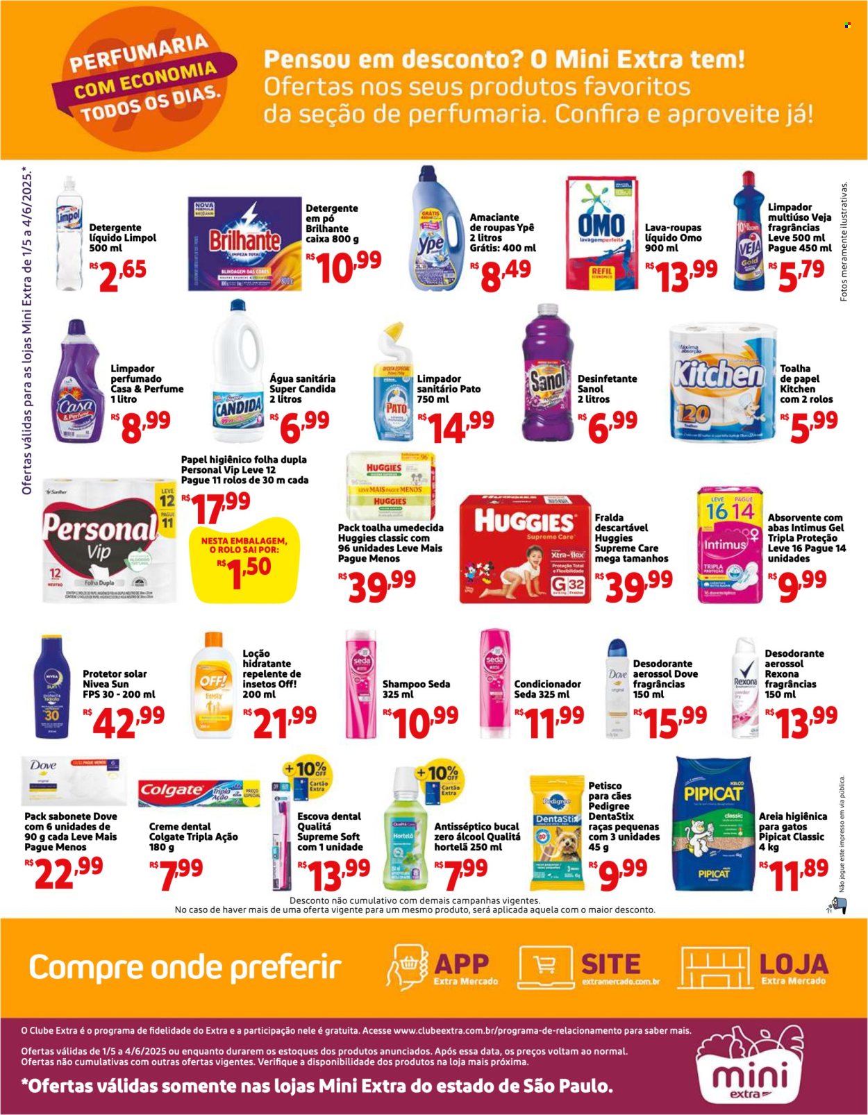 Folheto Mini Extra - 01/05/2025 - 04/06/2025. Página 1