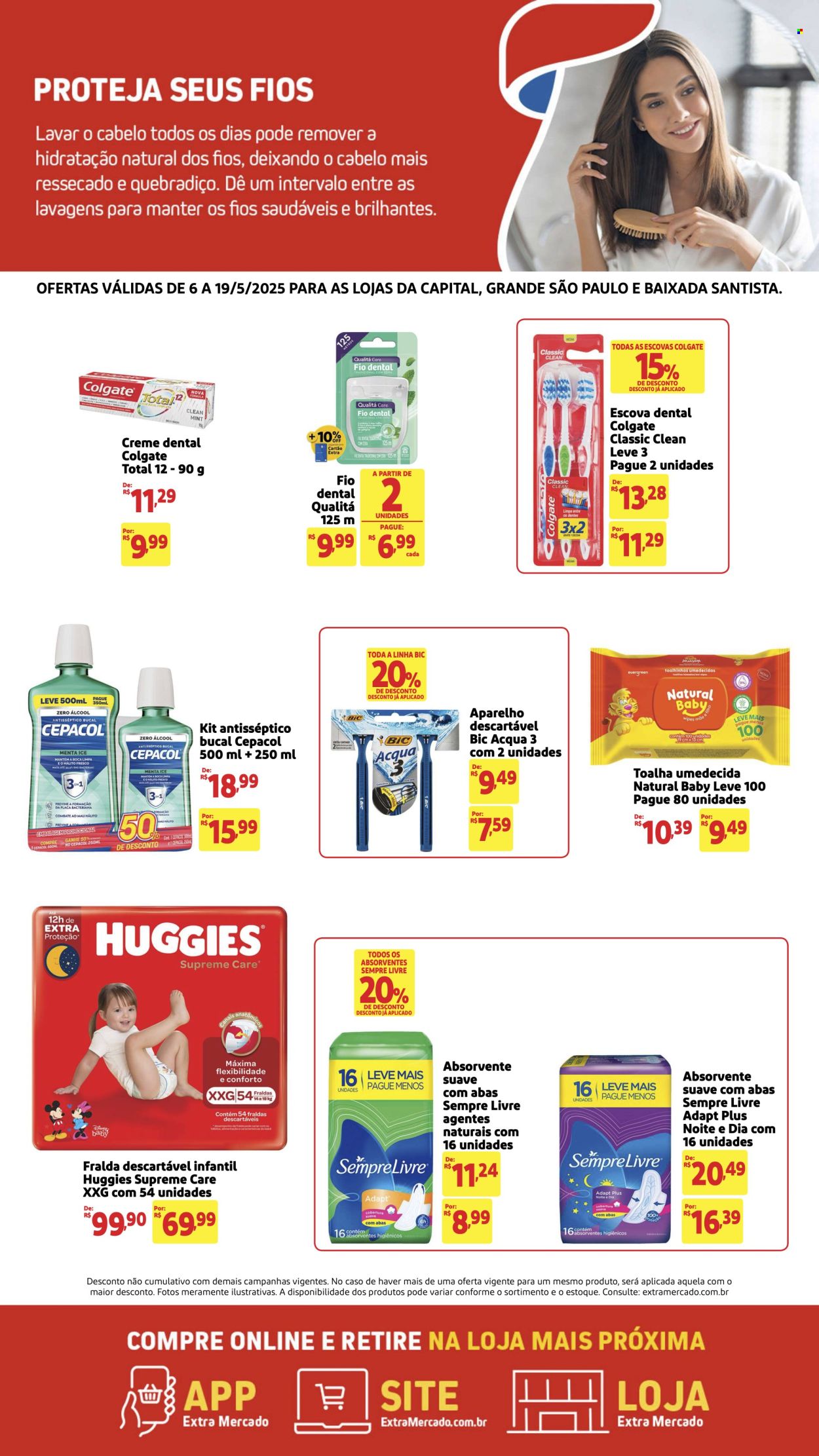 Folheto Mercado Extra - 06/05/2025 - 19/05/2025. Página 1