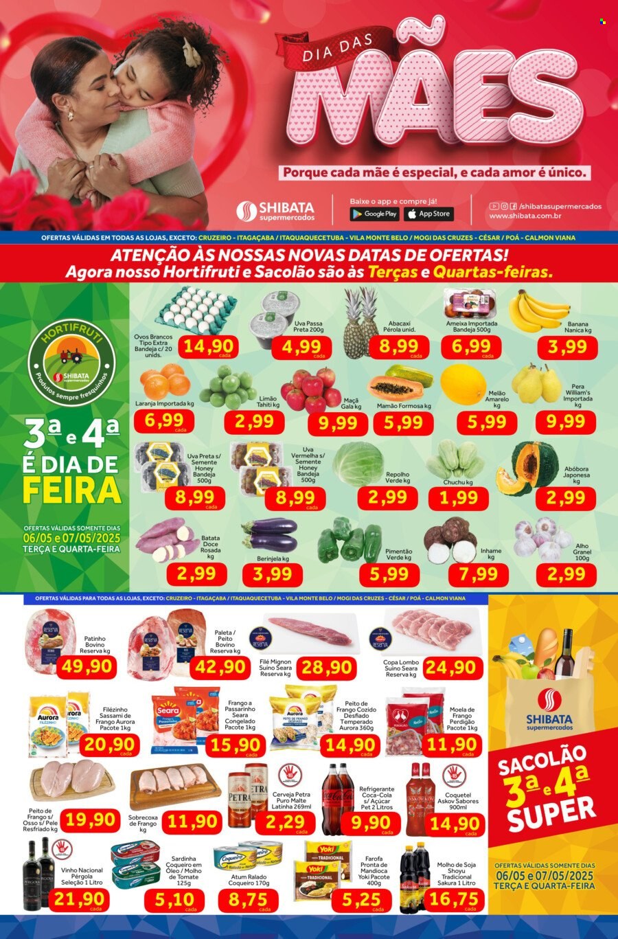 Folheto Shibata Supermercados - 06/05/2025 - 12/05/2025. Página 1