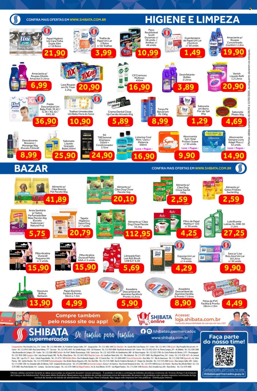 Folheto Shibata Supermercados - 06/05/2025 - 12/05/2025. Página 1