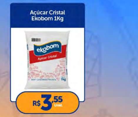 Açúcar Cristal Ekobom 1Kg