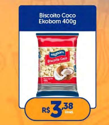 Biscoito Coco Ekobom 400g