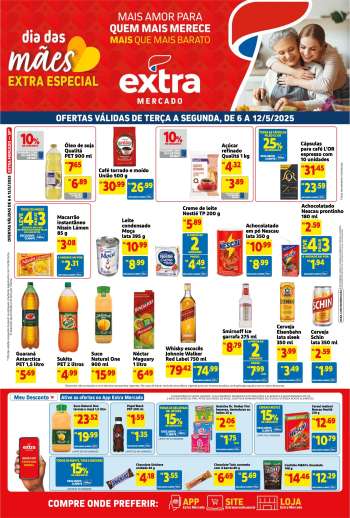 Folheto Mercado Extra - 06/05/2025 - 12/05/2025.