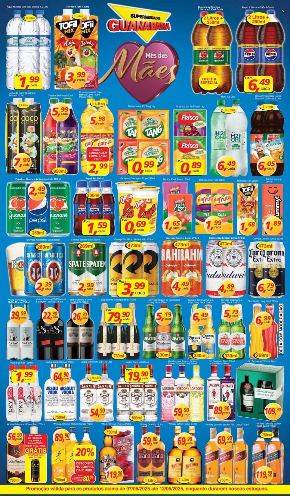 Folheto Supermercados Guanabara - 07/05/2025 - 12/05/2025. Página 1