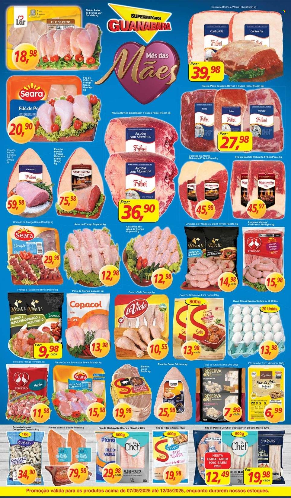 Folheto Supermercados Guanabara - 07/05/2025 - 12/05/2025. Página 1