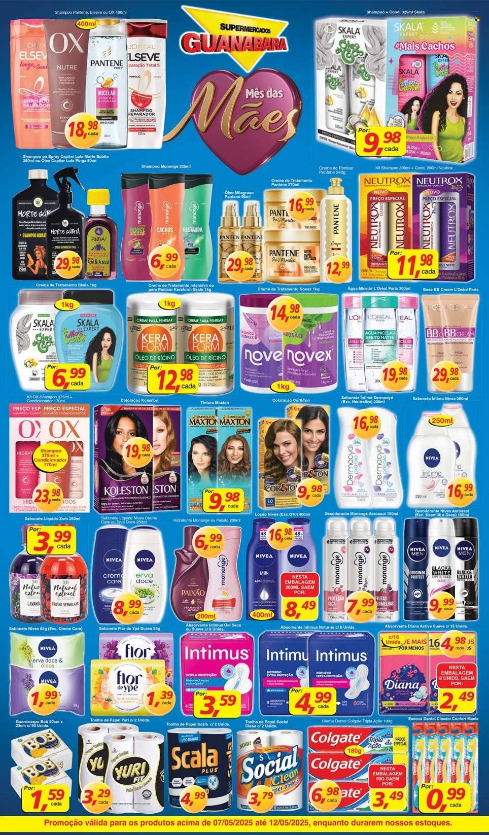 Folheto Supermercados Guanabara - 07/05/2025 - 12/05/2025. Página 1