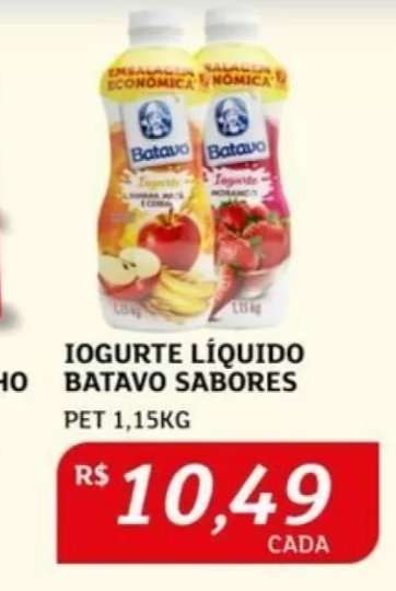Iogurte Líquido Batavo Sabores
