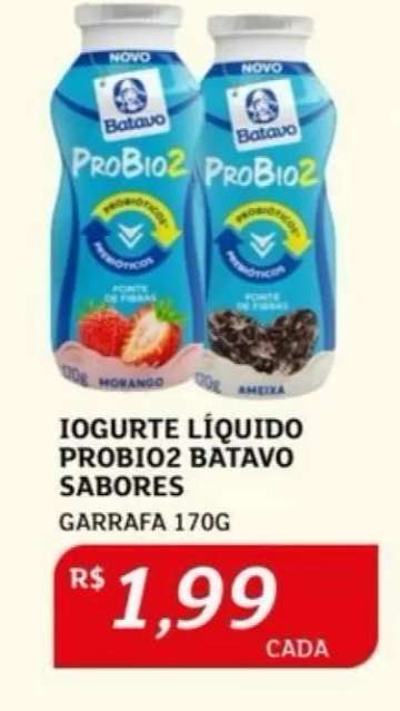 Iogurte Líquido Probio2 Batavo Sabores