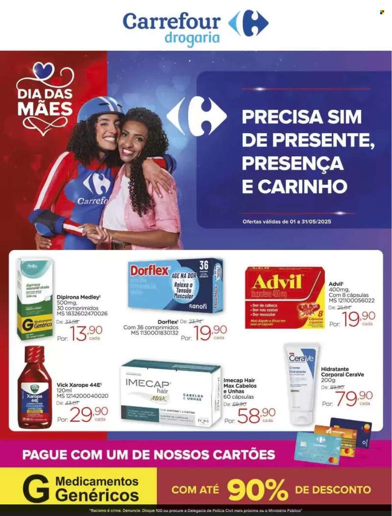 Folheto Carrefour Drogaria - 01/05/2025 - 31/05/2025.