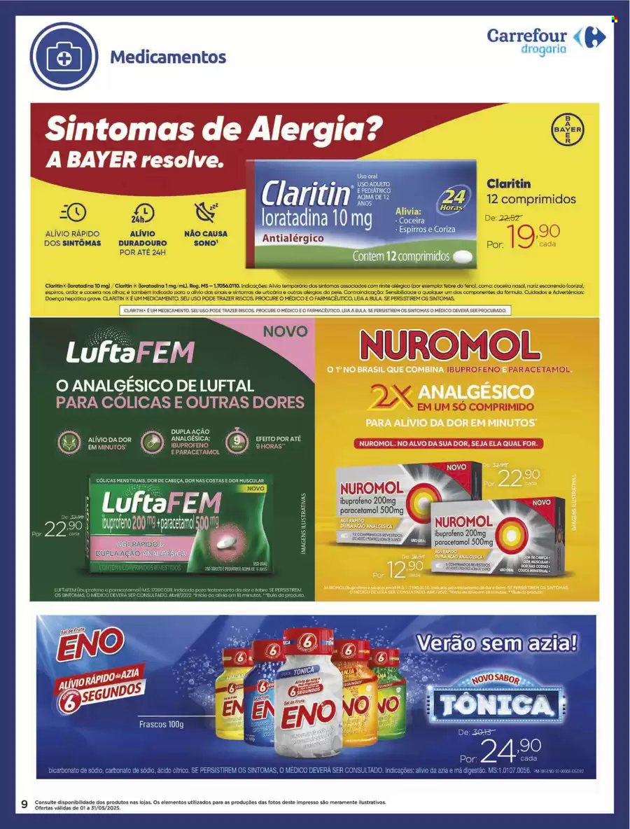 Folheto Carrefour Drogaria - 01/05/2025 - 31/05/2025. Página 1