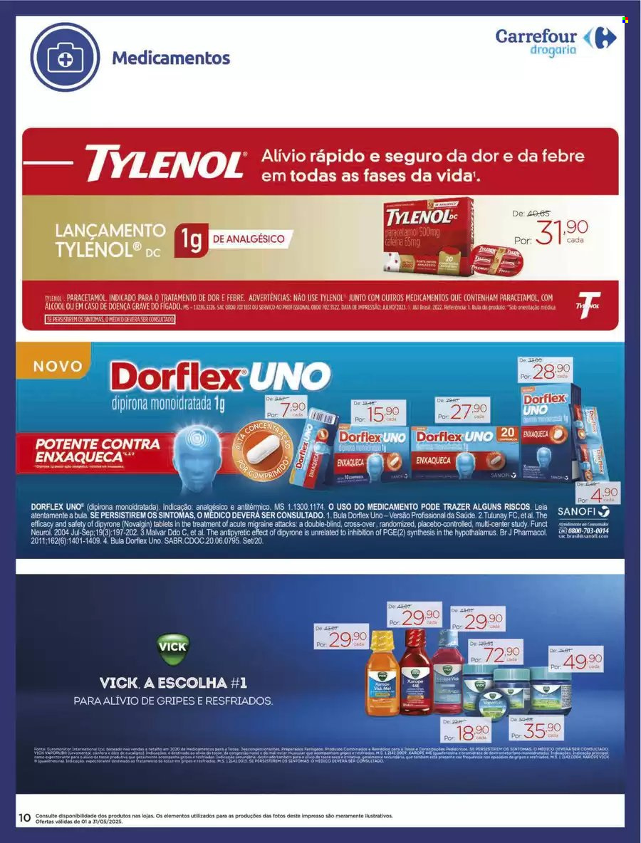 Folheto Carrefour Drogaria - 01/05/2025 - 31/05/2025. Página 1
