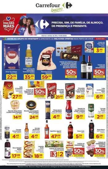 Folheto Carrefour Bairro - 08/05/2025 - 11/05/2025.