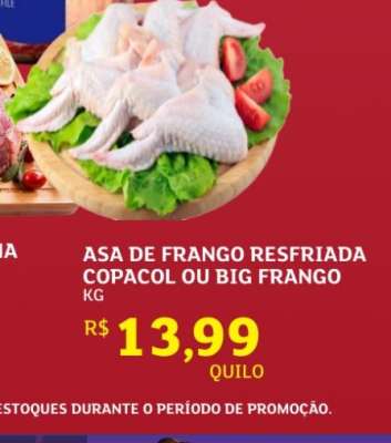 Asa de Frango Resfriada Copacol ou Big Frango