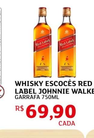 Whisky Escocês Red Label Johnnie Walker