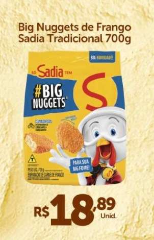 Big Nuggets de Frango Sadia Tradicional 700g