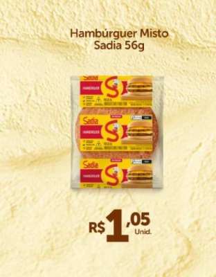 Hamburguer misto Sadia 56g