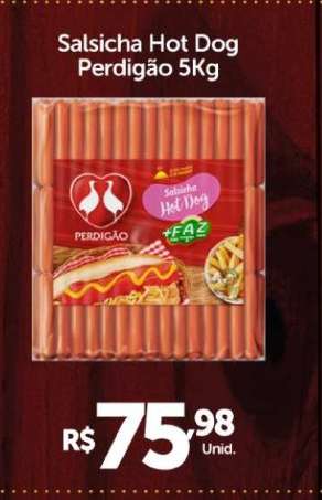Salsicha Hot Dog Perdigão 5Kg