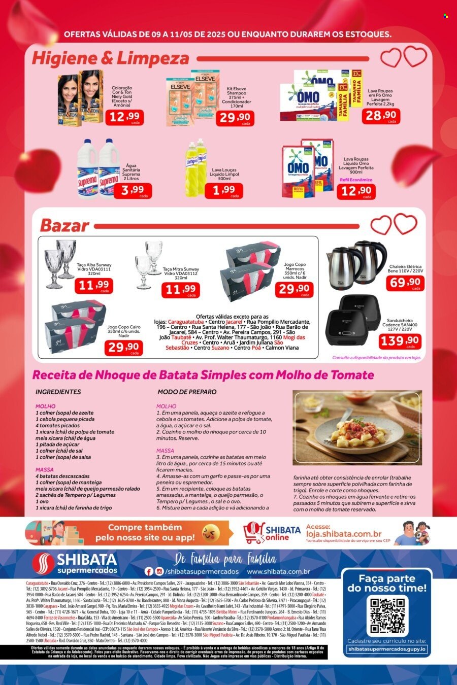 Folheto Shibata Supermercados - 09/05/2025 - 11/05/2025. Página 1