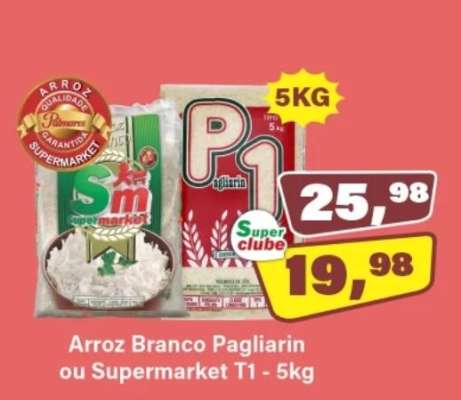 Arroz Branco Pagliarin Ou SuperMarket T1 - 5kg