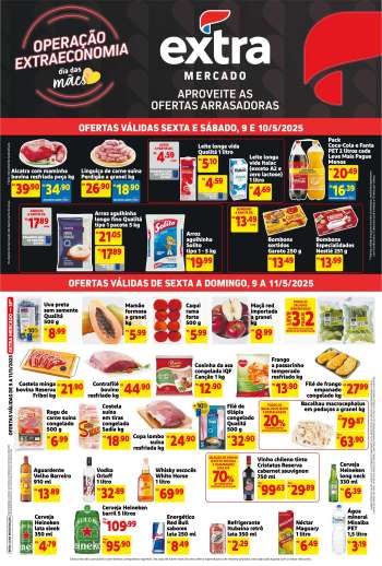 Folheto Mercado Extra - 09/05/2025 - 11/05/2025.