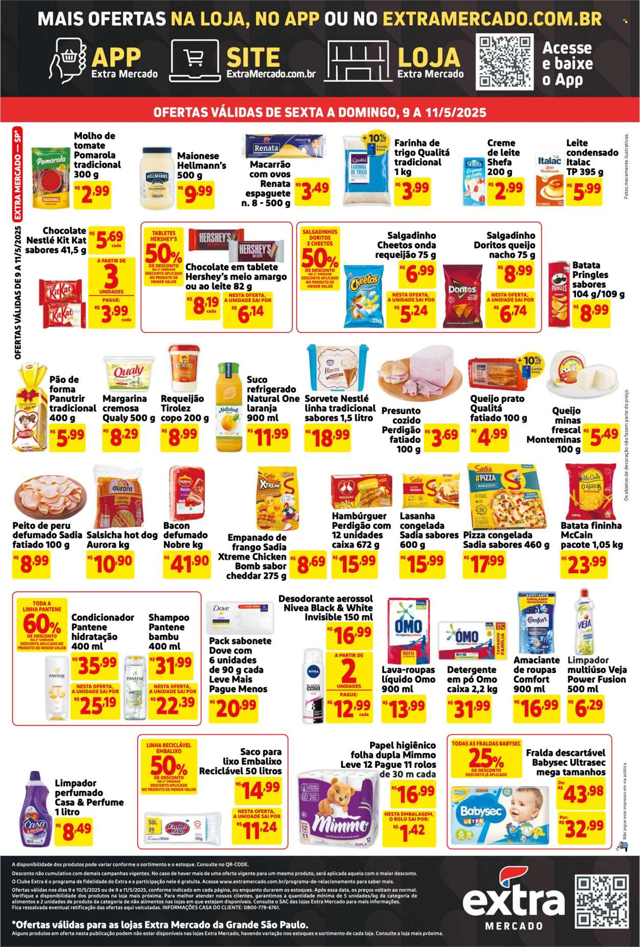 Folheto Mercado Extra - 09/05/2025 - 11/05/2025. Página 1