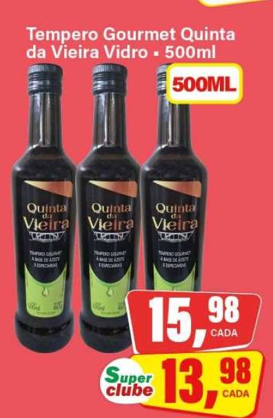 Tempero Gourmet Quinta da Vieira Vidro - 500ml