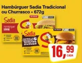 Hambúrguer Sadia Tradicional ou Churrasco
