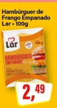 Hambúrguer de Frango Empanado Lar
