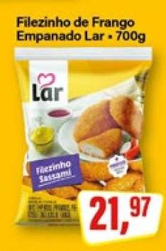 Filezinho de Frango Empanado Lar - 700g