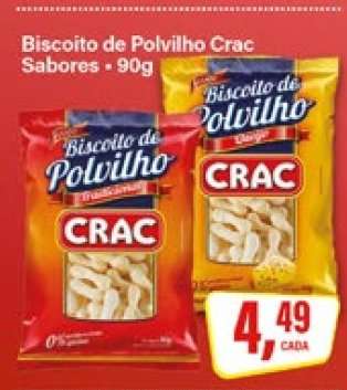 Biscoito de Polvilho Crac Sabores