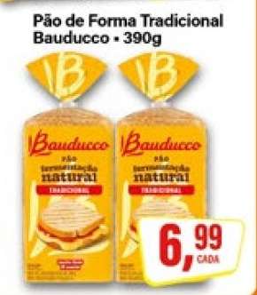 Pão de Forma Tradicional Bauducco - 390g