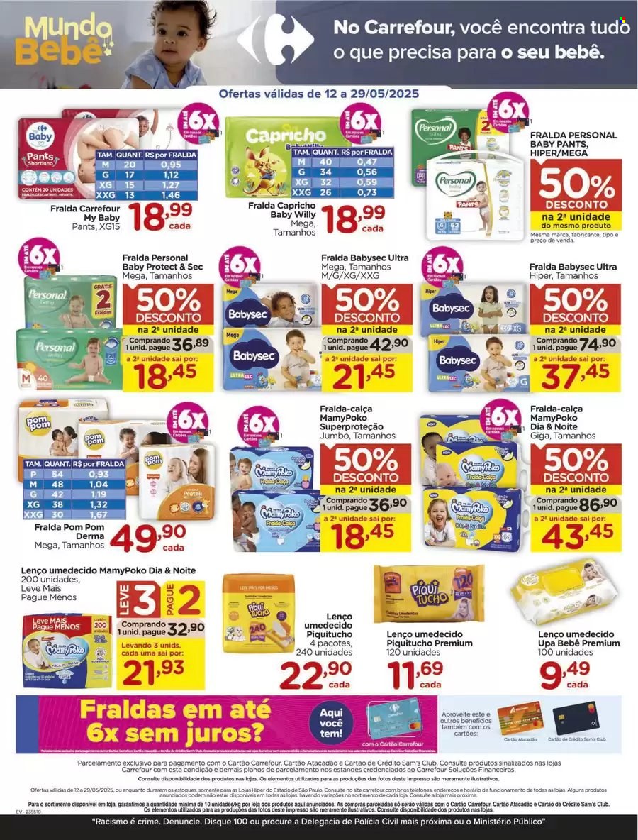 Folheto Carrefour Hiper - 12/05/2025 - 29/05/2025. Página 1