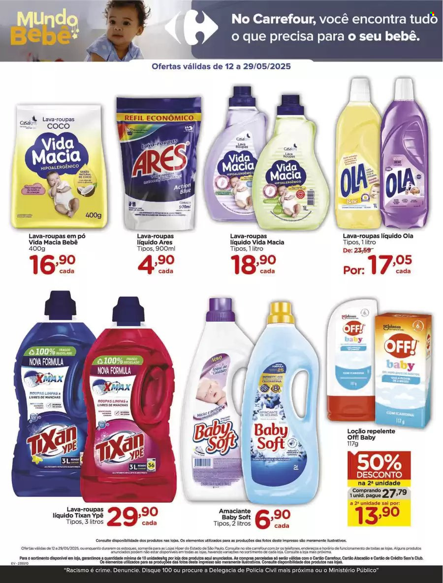 Folheto Carrefour Hiper - 12/05/2025 - 29/05/2025. Página 1