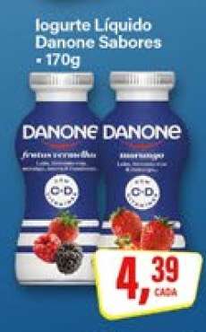 Iogurte Líquido Danone Sabores