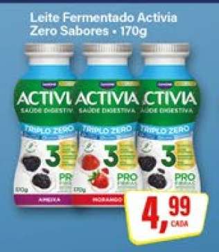 Leite Fermentado Activia Zero Sabores
