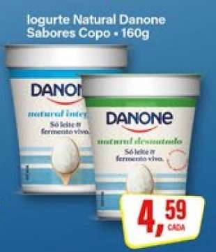 Iogurte Natural Danone Sabores Copo