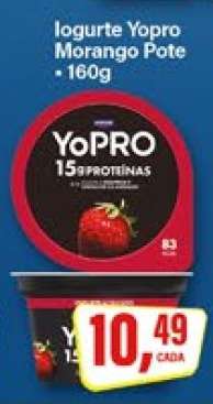 Iogurte Yopro Morango Pote