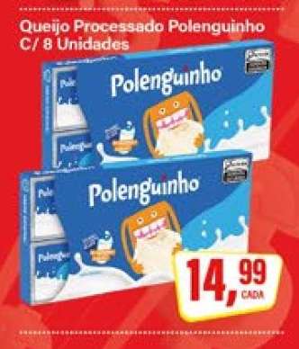 Queijo Processado Polenguinho C/ 8 Unidades
