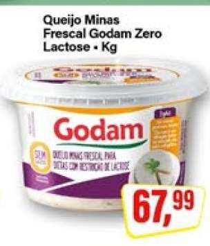Queijo Minas Frescal Godam Zero Lactose - Kg