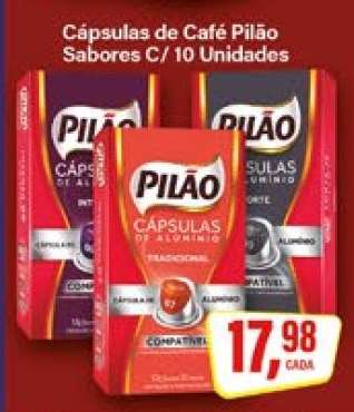 Cápsulas de Café Pilão Sabores C/ 10 Unidades