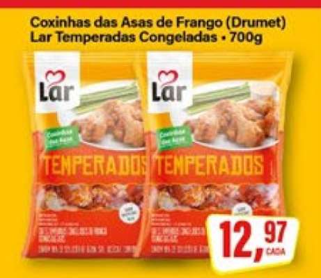 Coxinhas das Asas de Frango (Drumet) Lar Temperadas Congeladas