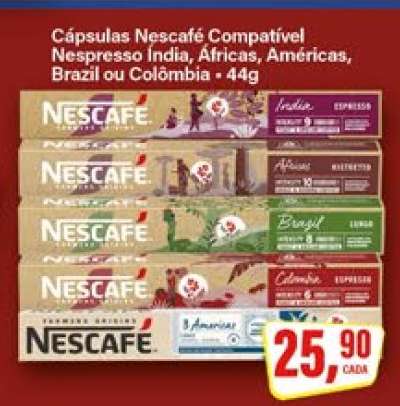 Cápsulas Nescafé Compatível Nespresso