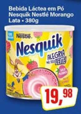 Bebida Láctea em Pó Nesquik Nestlé Morango