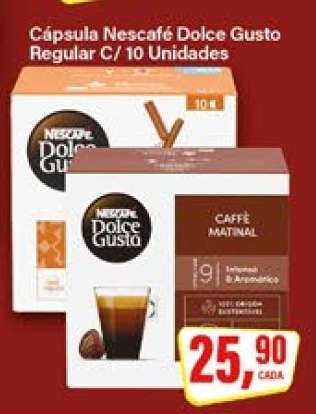 Cápsula Nescafé Dolce Gusto Regular C/ 10 Unidades