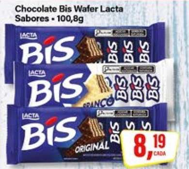 Chocolate Bis Wafer Lacta Sabores