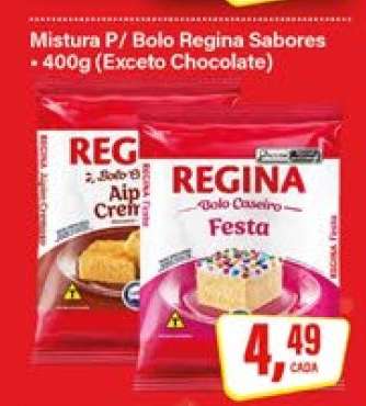 Mistura P/ Bolo Regina Sabores