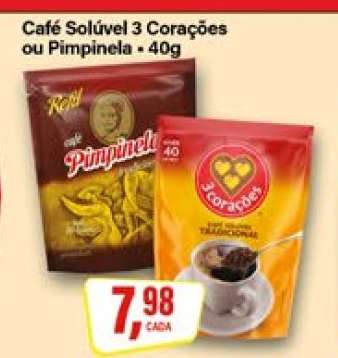 Café Solúvel 3 Corações ou Pimpinela