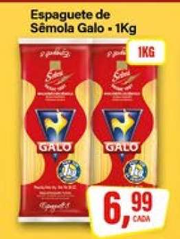Espaguete de Sêmola Galo