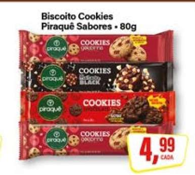 Biscoito Cookies Piraquê Sabores